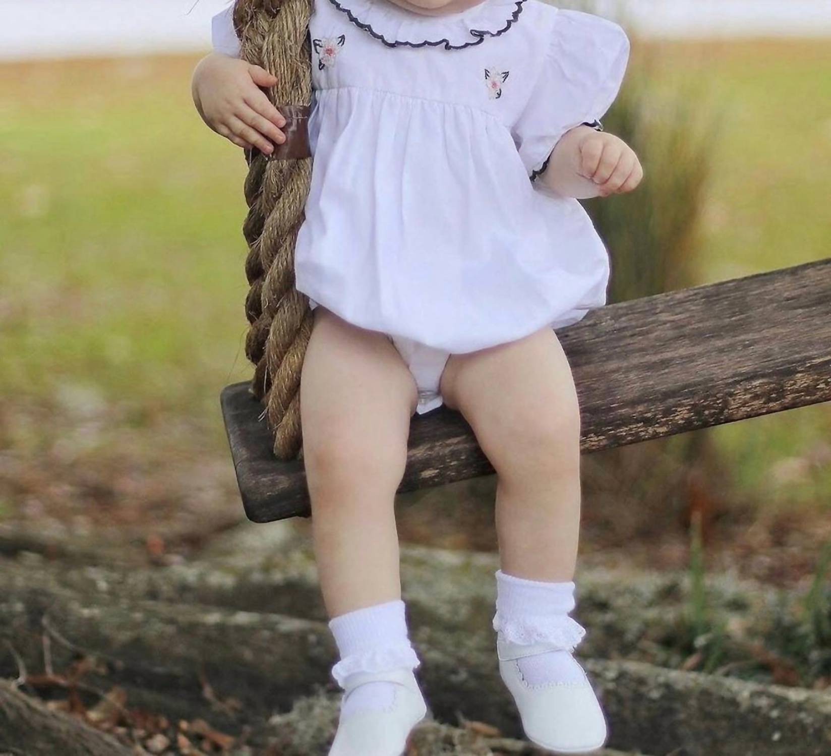Christian Elizabeth - Magnolia Bubble Romper