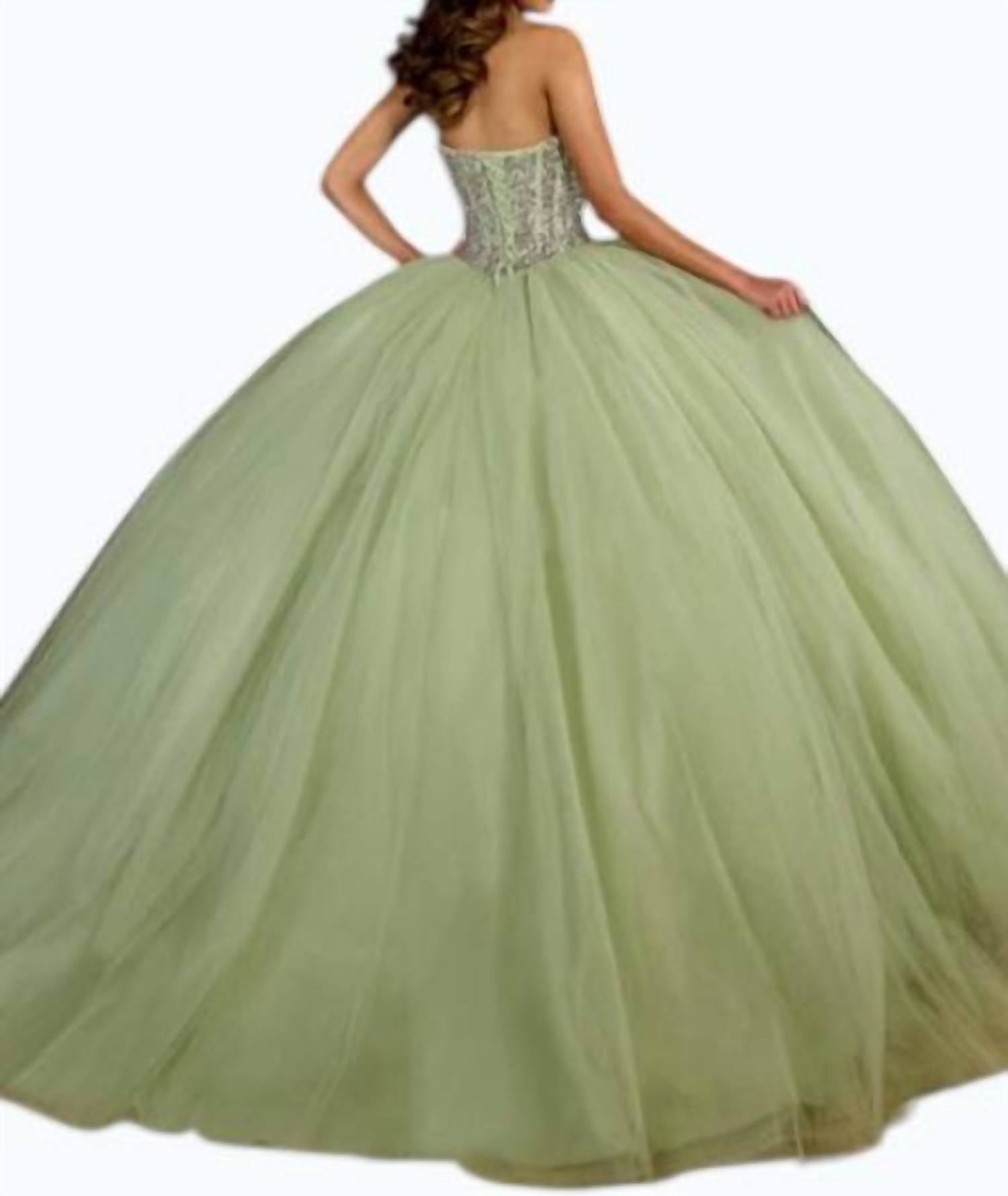 Rachel Allan - Long Beaded Quinceanera Ball Gown