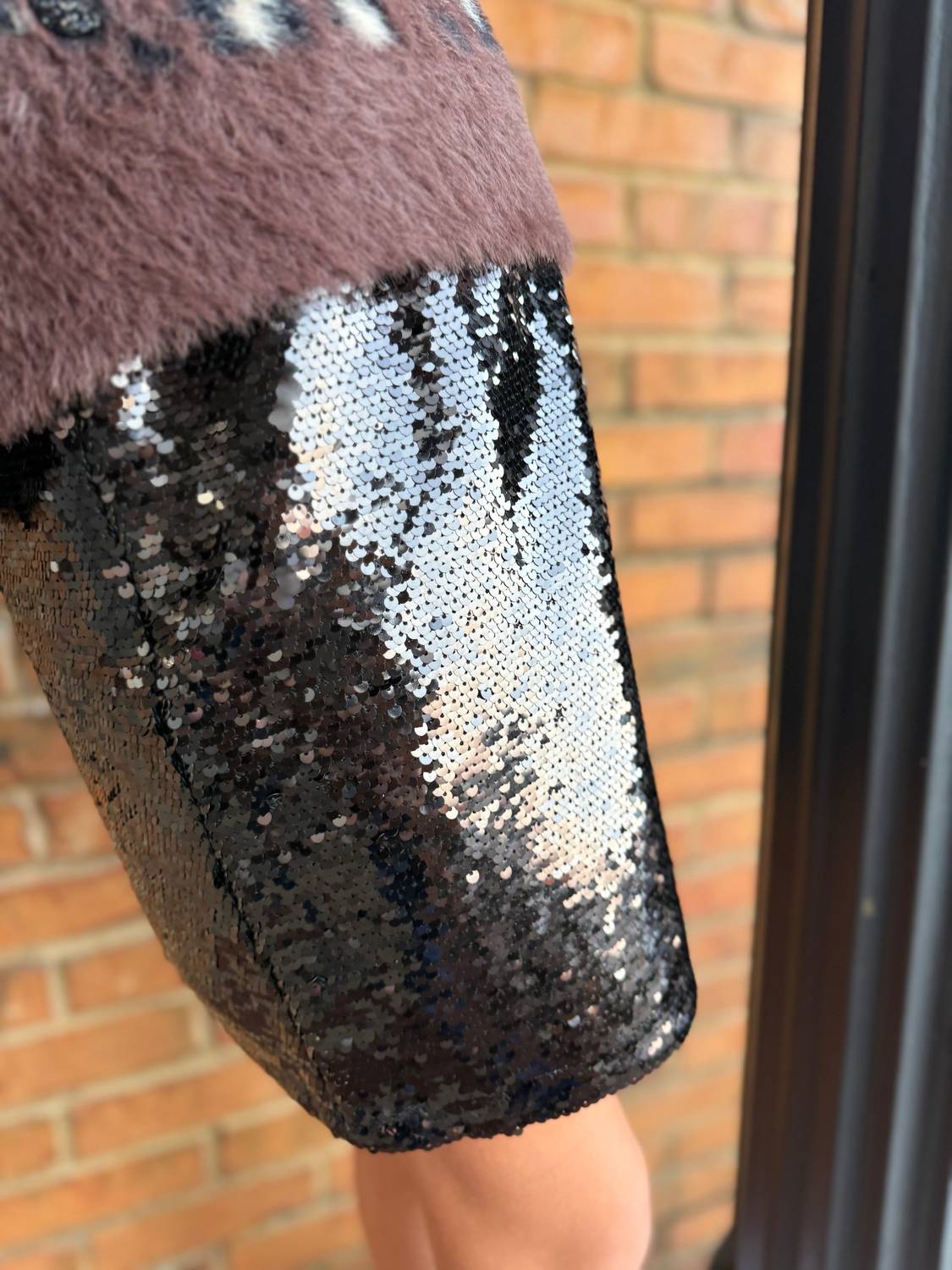 Hannah Banana - Sequined Mini Skirt