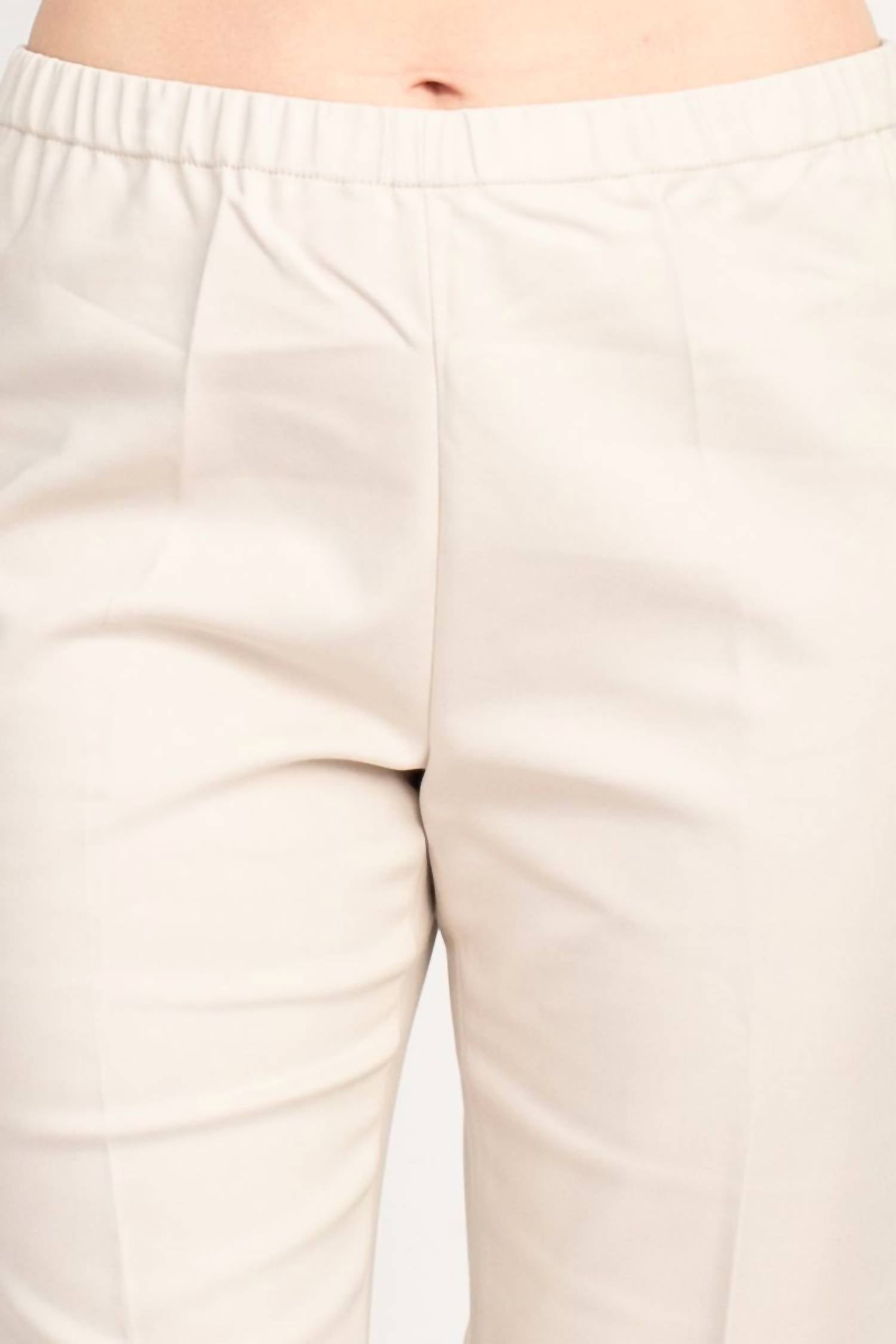 Peace Of Cloth - Regan Crop Flare Stretch Cotton Pant