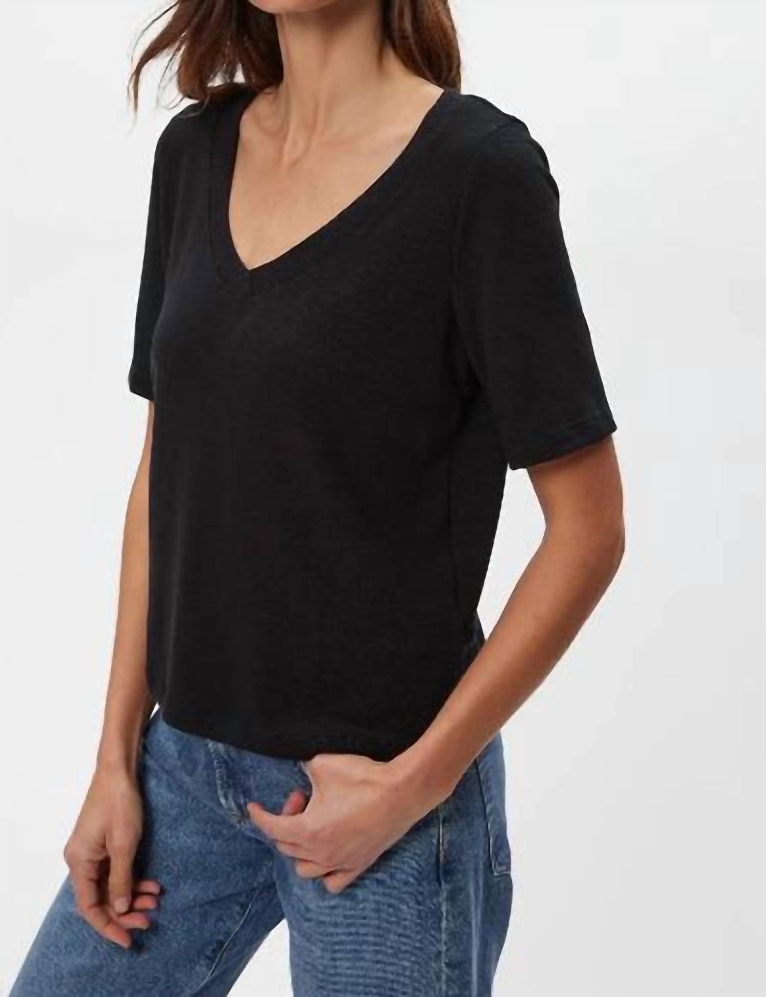 Michael Stars - Matty Tahoe Jersey Short Sleeve V Tee
