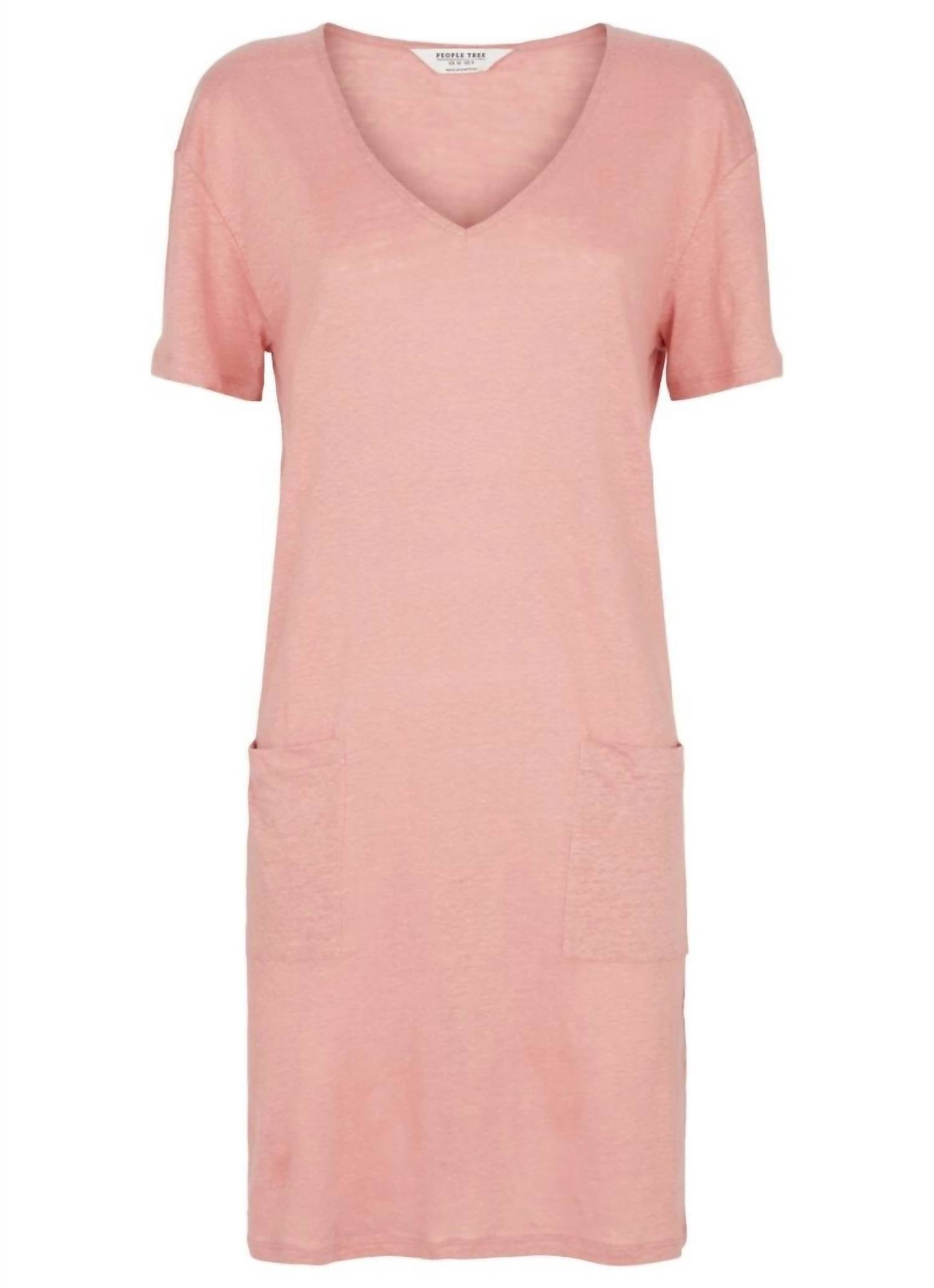 MARI LINEN TUNIC DRESS