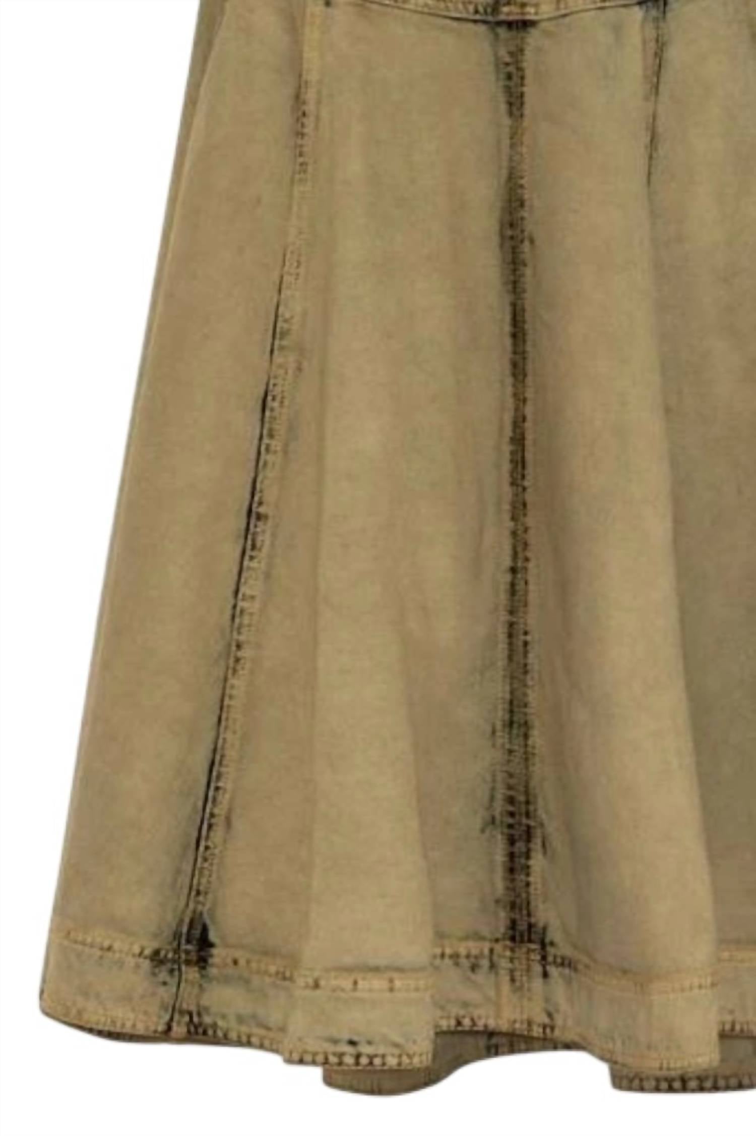 Salvatore Ferragamo - Women's Peplum Waist Denim Midi Skirt