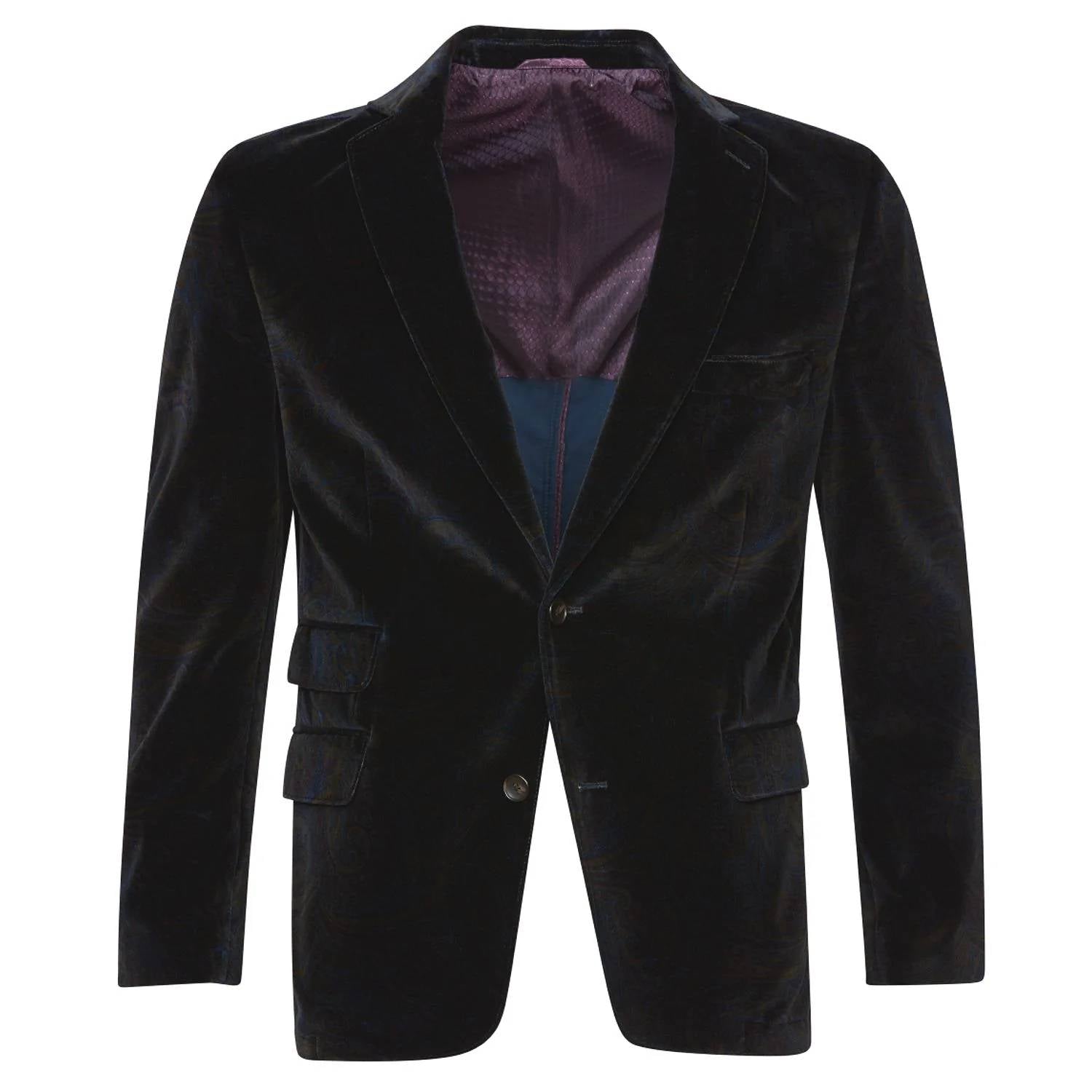 Viyella - Men's London Paisley Velvet Blazer