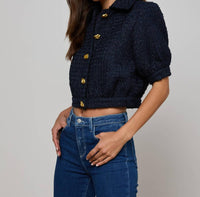 L'Agence - Women's Cove Crop Short Sleeve Jacket