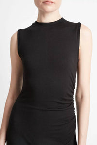 Vince - Sleeveless Gathered Waist Dress