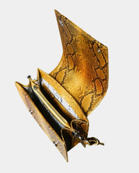Tentroya - Women's Flap Python Bag