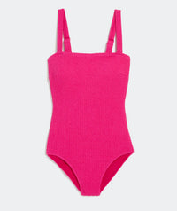 Vineyard Vines - Textured Southampton Square Neck One-piece
