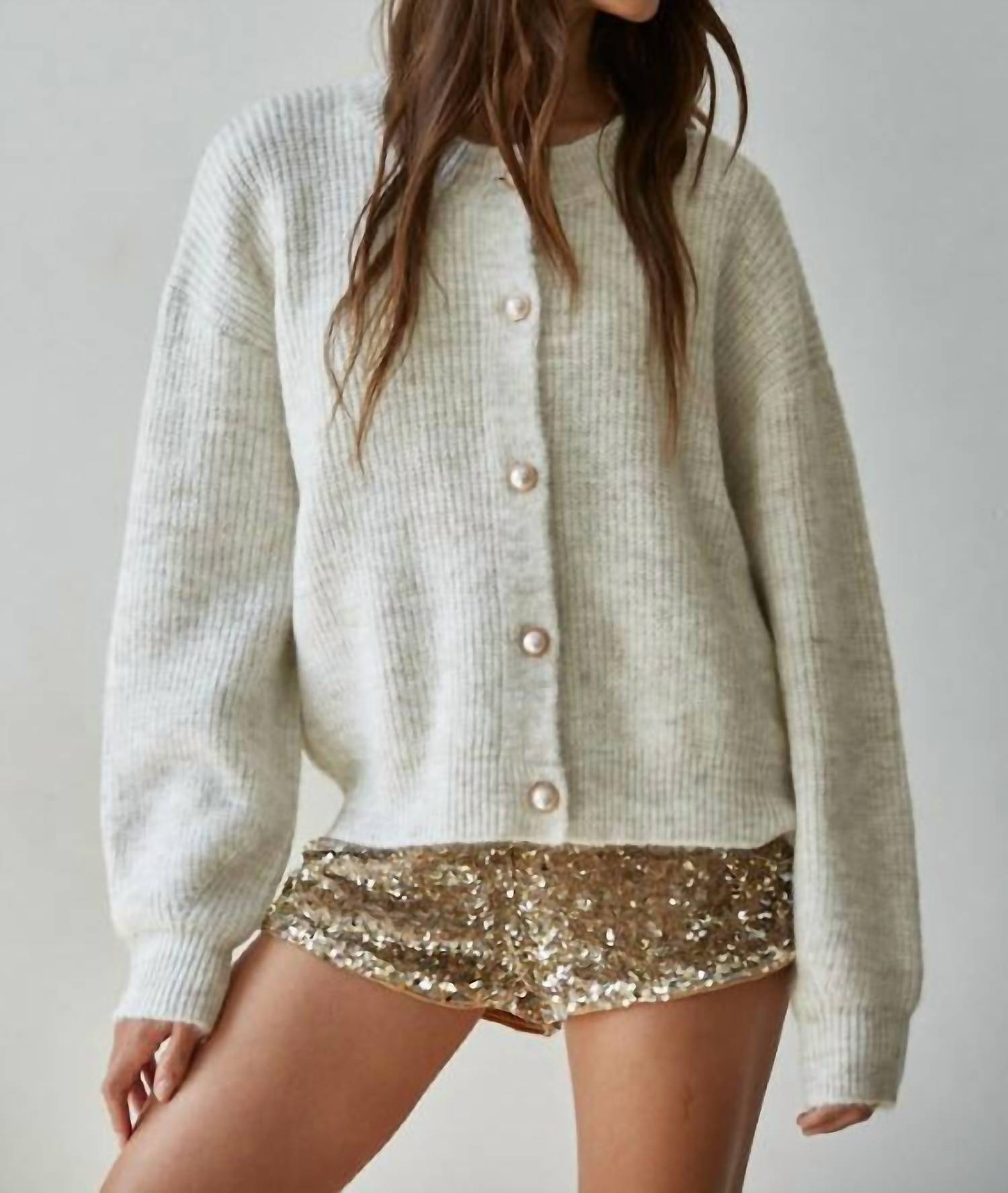 By Together The Sophie Cardigan in oatmeal - women's cardigan