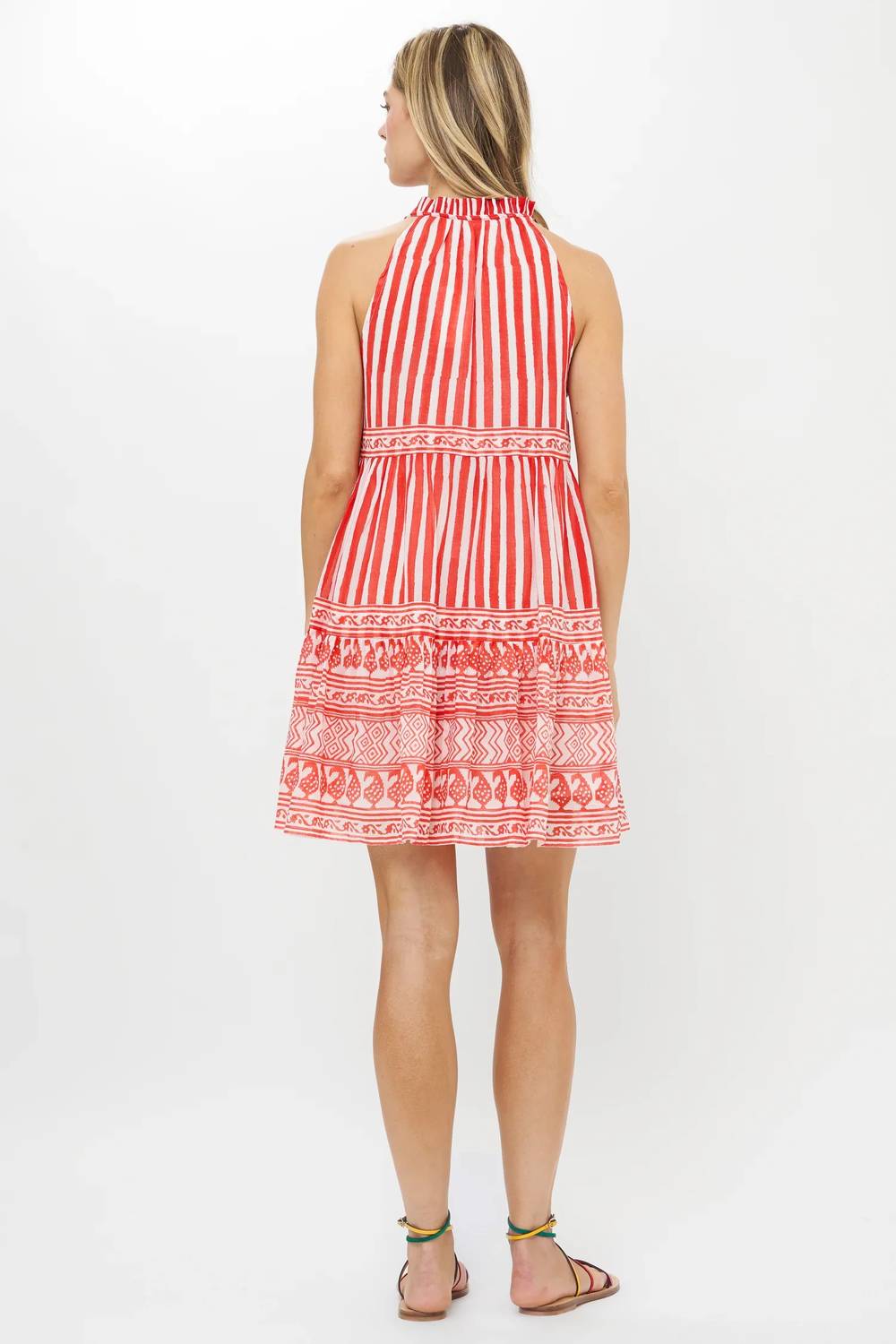 Oliphant - Sleeveless Tiered Mini Dress