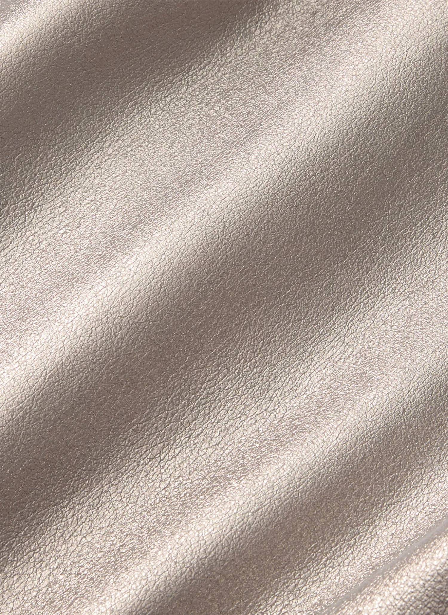 Lafayette 148 - Metallic Suede Oversized Boyfriend Shirt