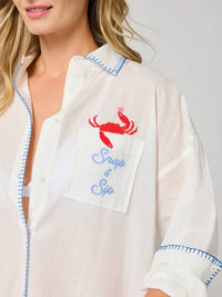 Shiraleah - Snap & Sip Catch Of The Day Cover-Up Shirt