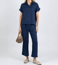 Nally & Millie - Ariel Short Cuffed Sleeves Polo
