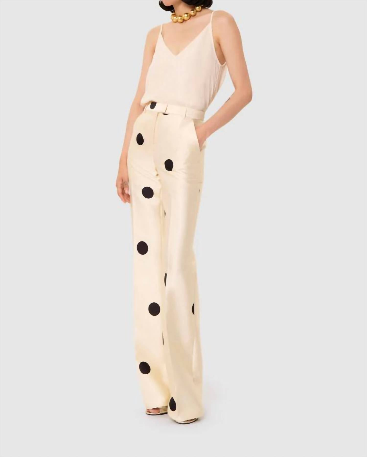 Tara Jarmon - Pitt Straight Polka Dot Pants