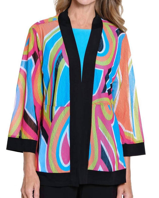 Multiples - 3/4 Sleeve Onionskin Jacket