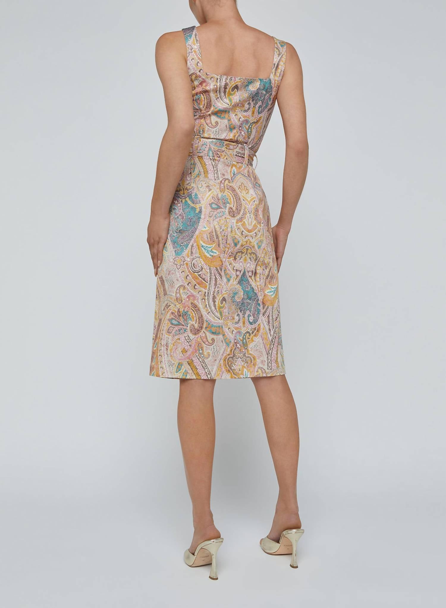 L'Agence - Idy Button Front Midi Tank Dress