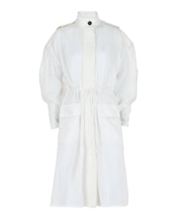 Salvatore Ferragamo - Women's Long-sleeved Hooded Trench Coat
