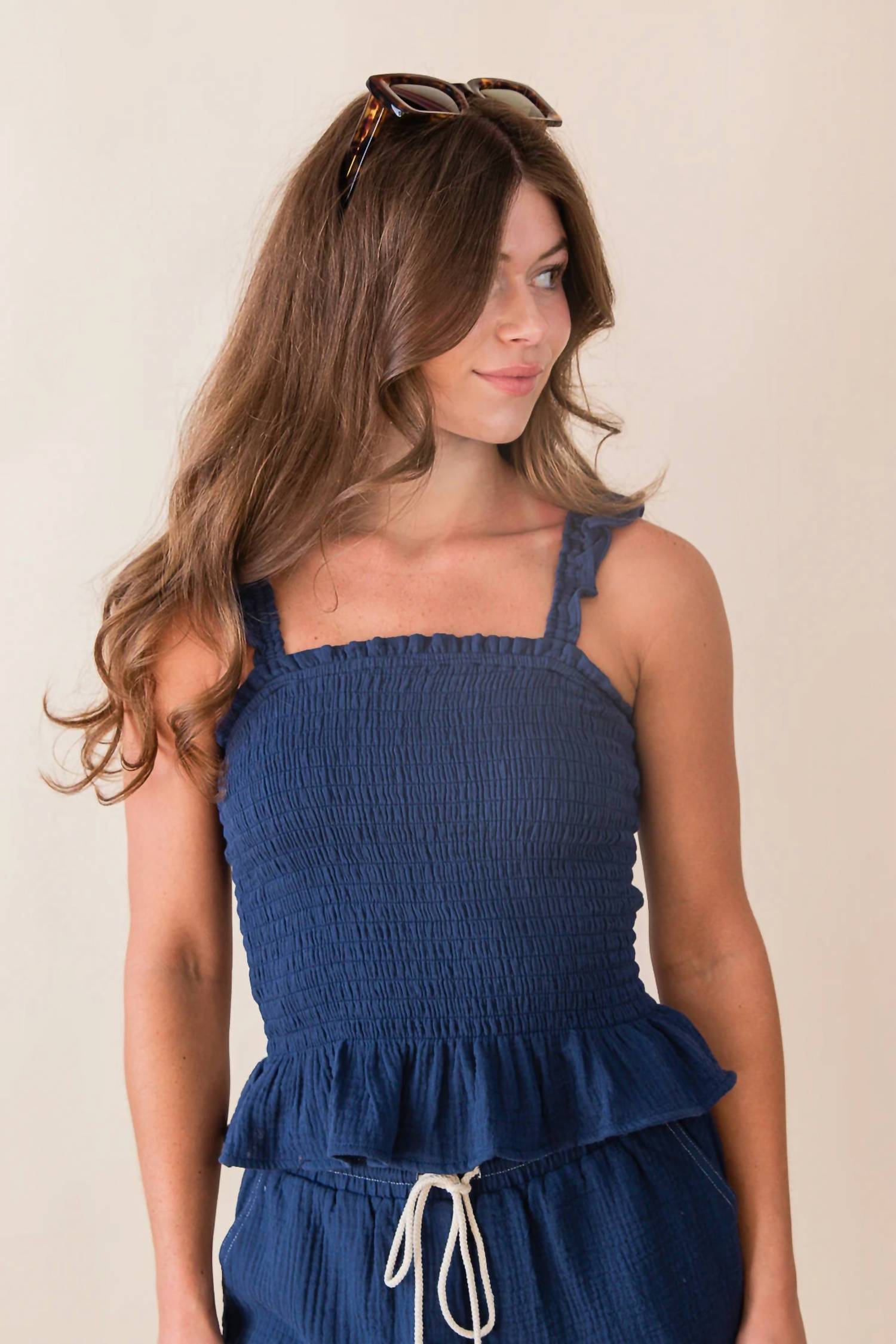 Sage The Label - Ruffle Smocked Top