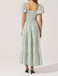 ASTR Florentina Maxi Dress in floral - women's dress - detail view