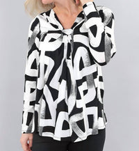 Michael Tyler - Knot Front Long Sleeve Top