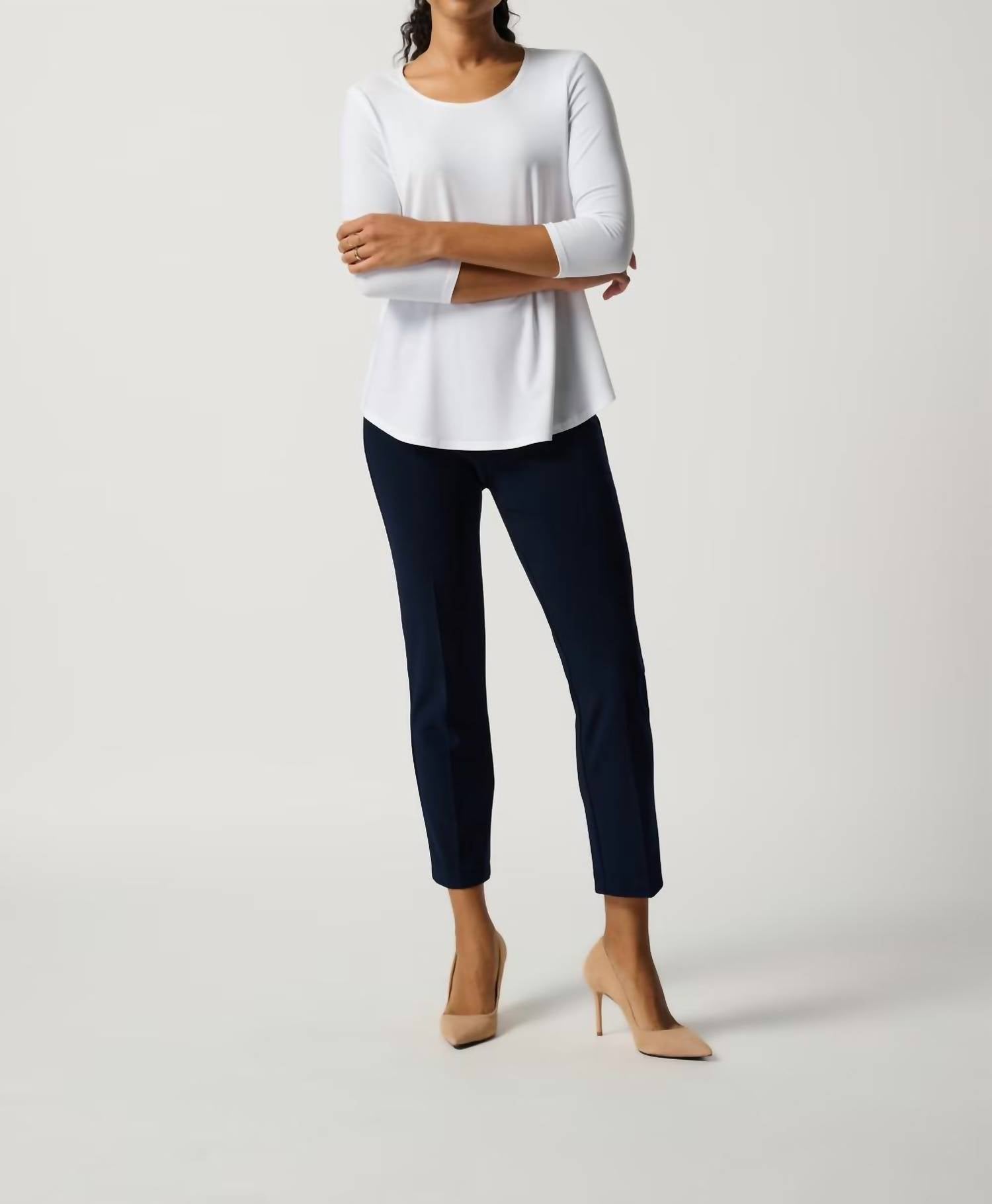 Joseph Ribkoff - Slim Ankle-length Trousers