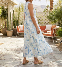 Maison Hotel - Asami Okinawa Print Maxi Dress