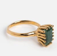Merewif - Women's Raw Emerald Ring
