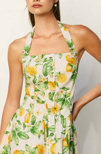 Dress Forum - Fit And Flare Halter Mini Dress
