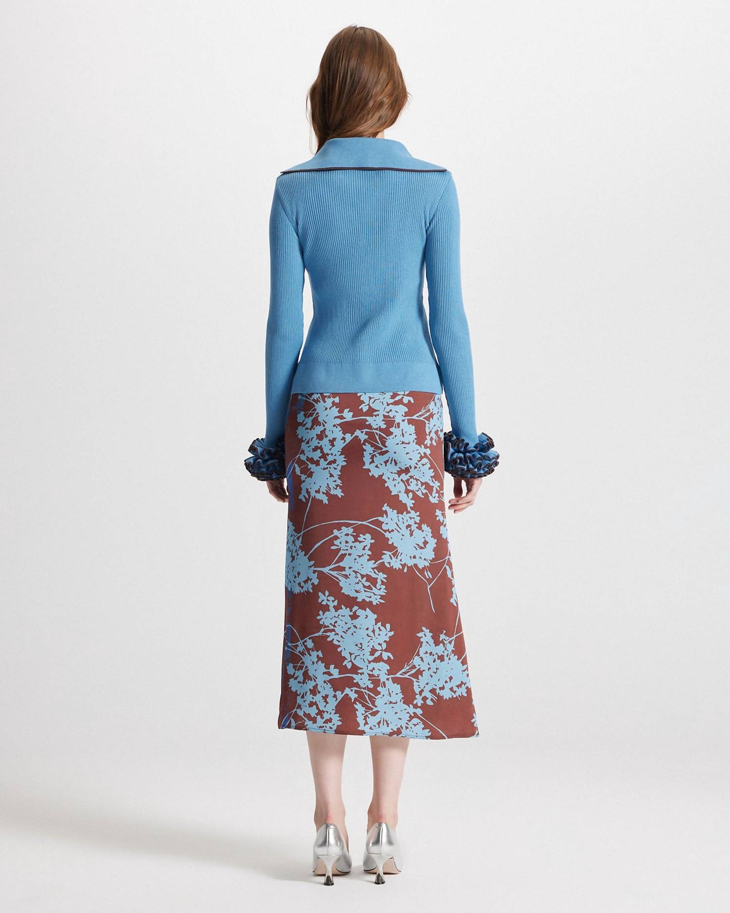 Theo The Label - Women's Hydra Printed Maxi Skirt