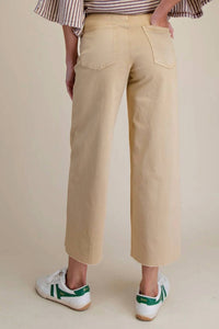 Easel - Button-front High-rise Twill Pants