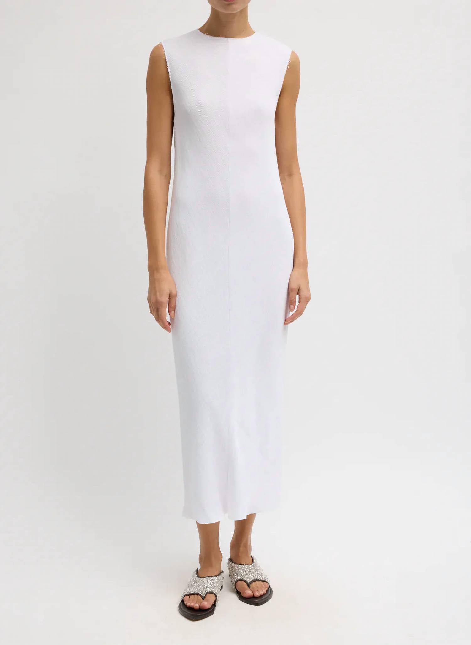 Tibi - Plisse Sleeveless Bias Dress