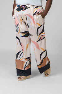Adriana Contreras WIDE-LEG PRINT PANTS in jungle - women's pants