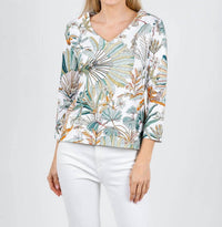 Hinson Wu - Renee Three Quarter Sleeve Knit Top