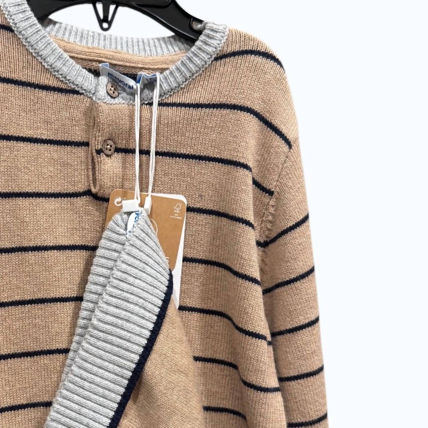 Mayoral - Boy's Striped Jersey Hat Set