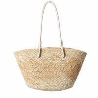 Accessory Concierge - Women's Turks Woven Straw Tote Bag