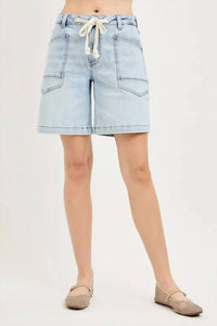 Risen - Sandra Slouchy Denim Drawstring Short