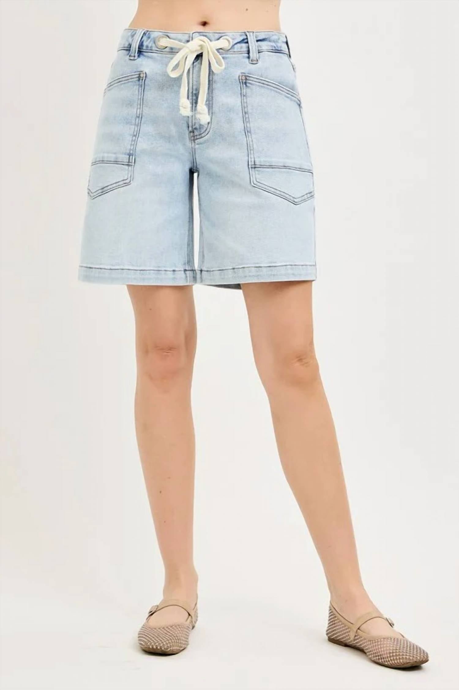 Risen - Sandra Slouchy Denim Drawstring Short