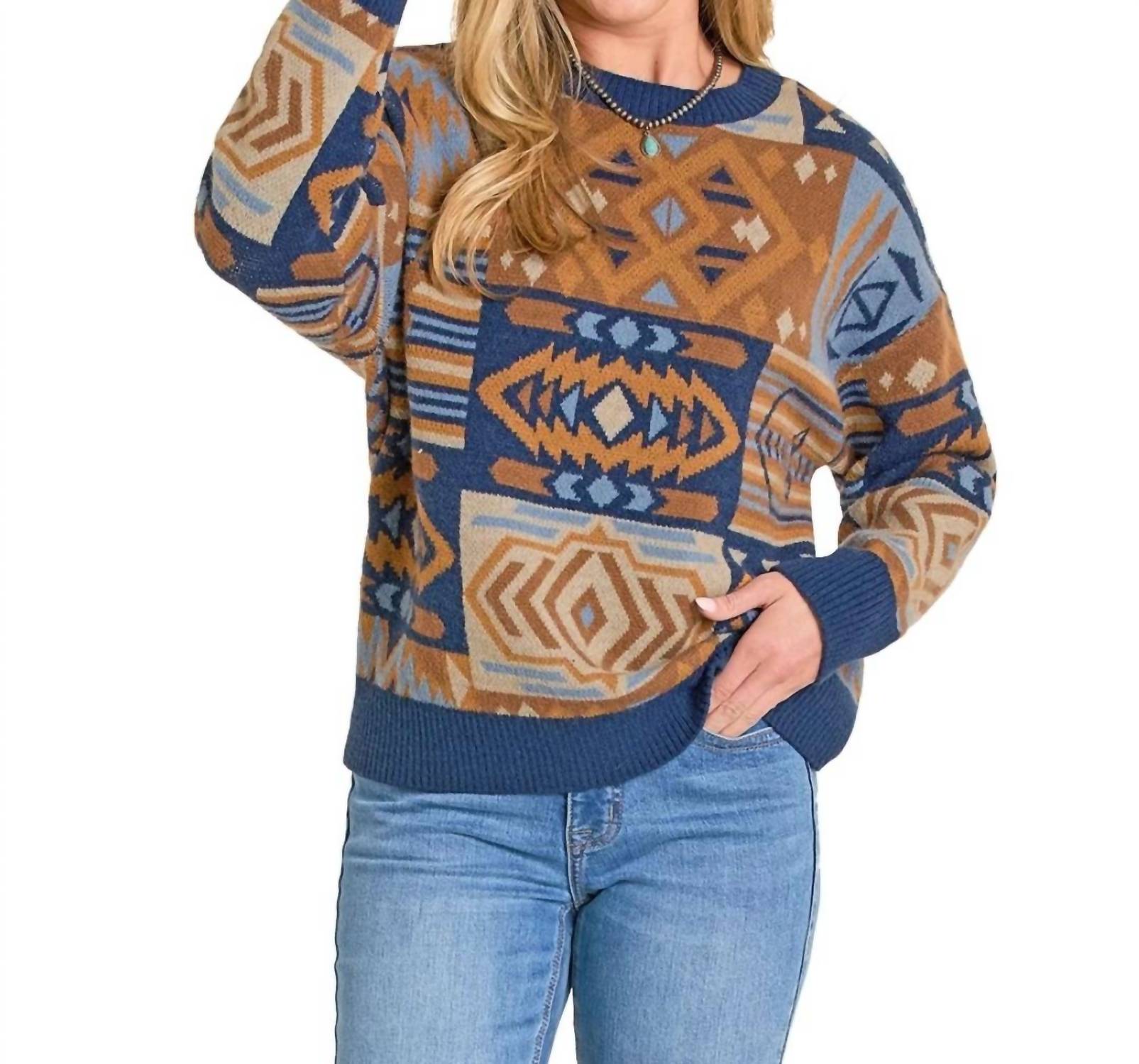 Panhandle - Aztec Patchwork Sweater