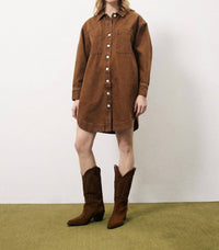 Frnch - Domitille Buttoned Shirt Mini Dress