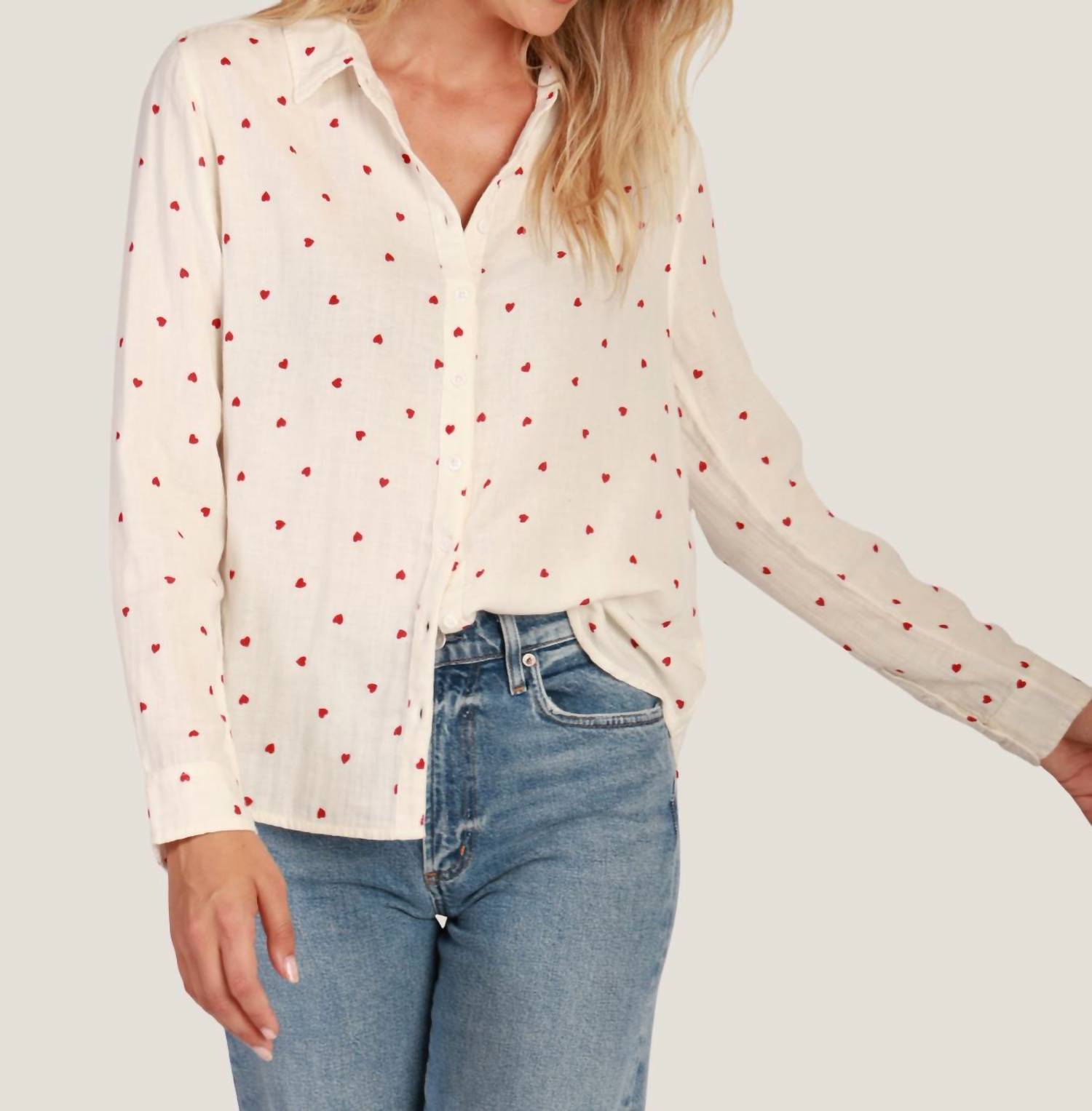Dylan - Hearts Button Down Shirt