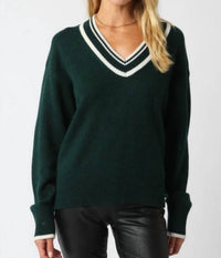 Olivaceous - Aimee V-neck Sweater