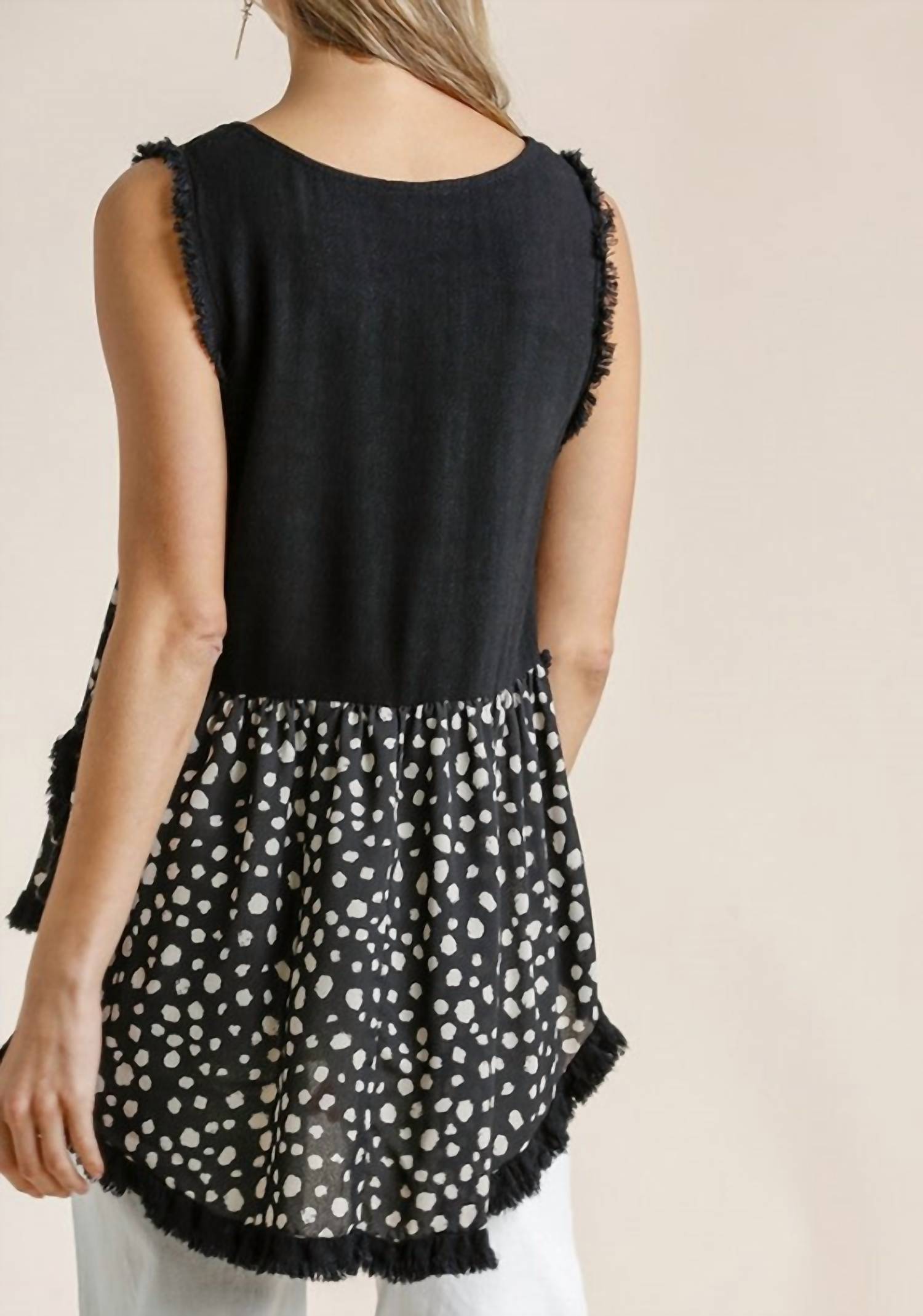 Umgee - Fringed Dalmatian Top
