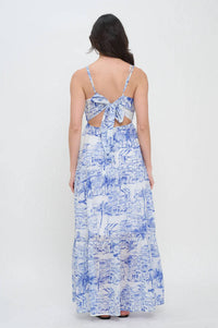 Meet Me In Santorini - Coastal Maxi Dress