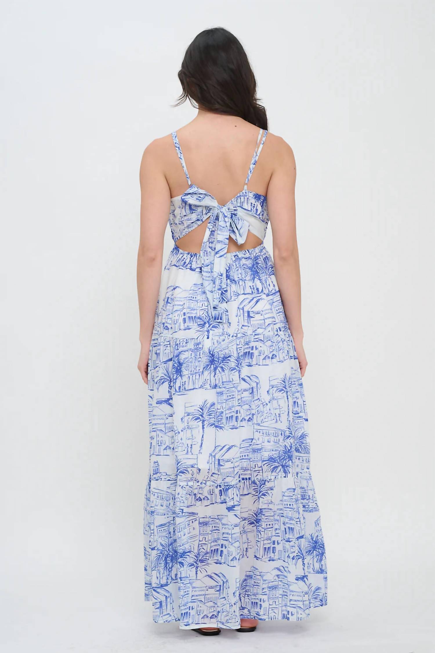 Meet Me In Santorini - Coastal Maxi Dress
