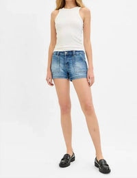Risen - Low Rise Patched Pocket Shorts