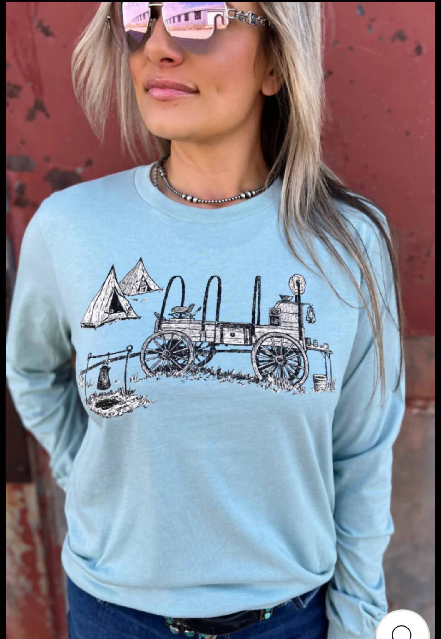 Sterling Kreek - Country Blu’s Long Sleeve Tee - Plus