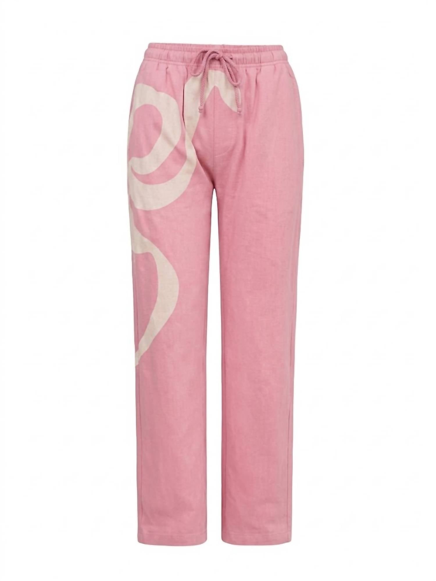 Loveshackfancy - Elma Lace Bow Sweatpants
