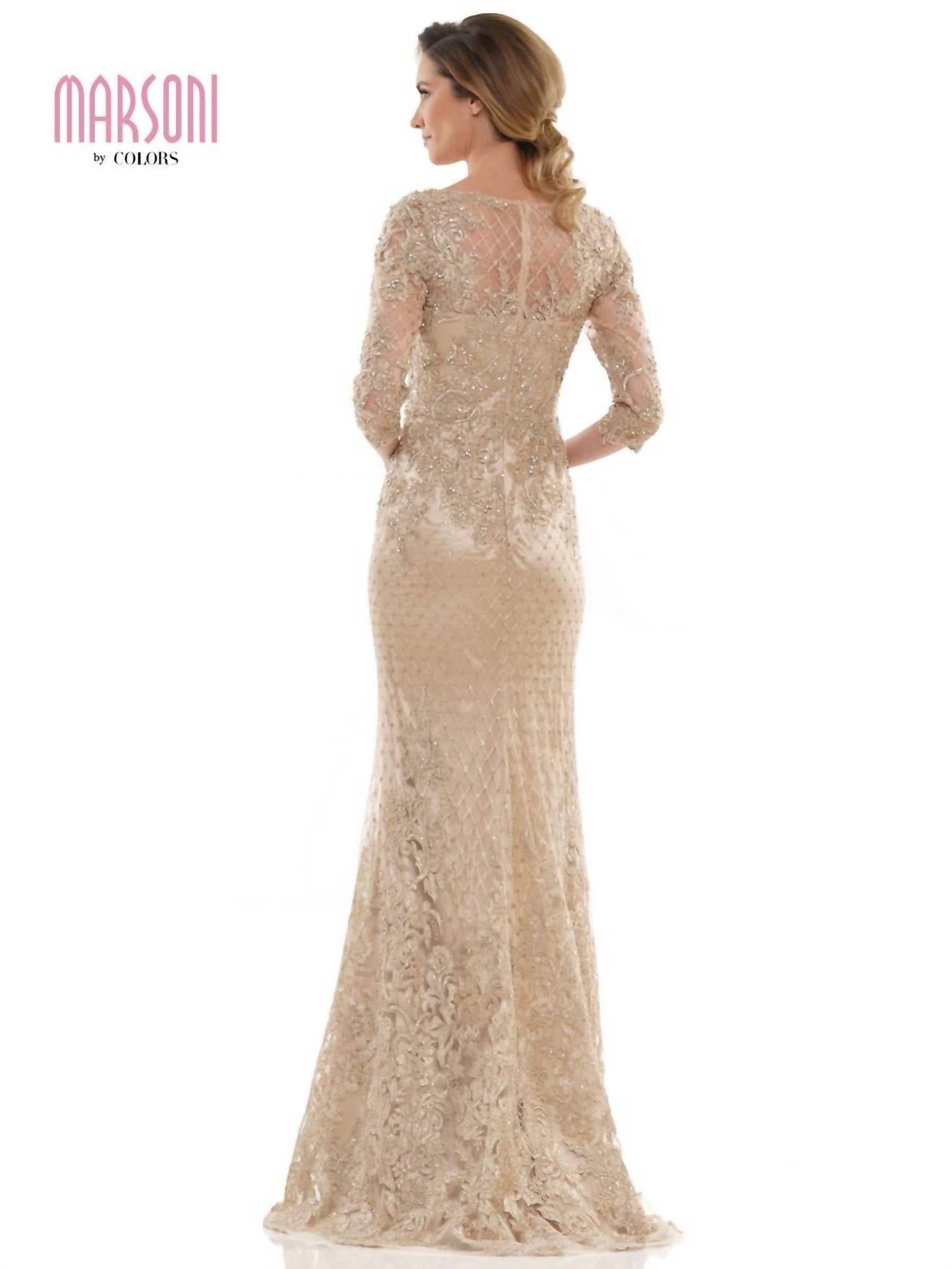 Marsoni By Colors - Three Quarter Sleeve Lace Dress