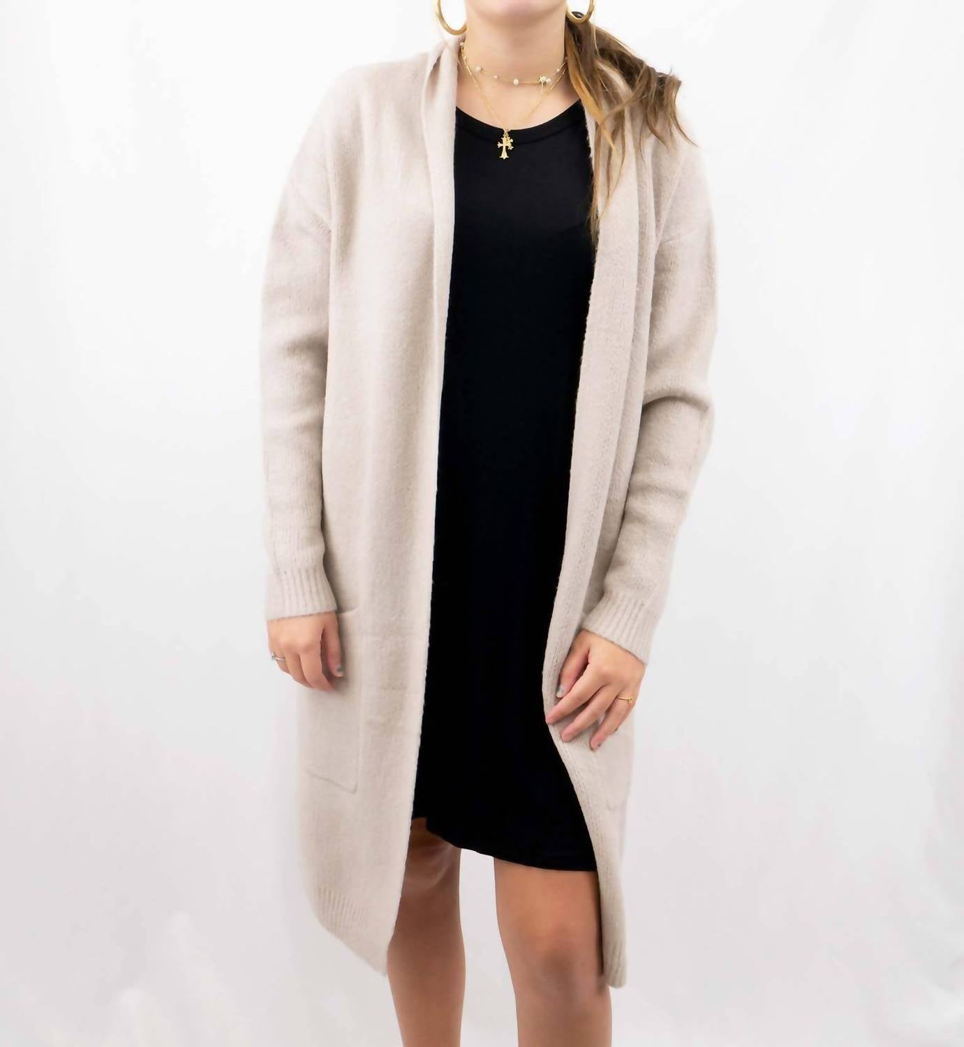 Hyfve - Women's Classy Fold Over Cardigan