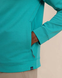SOUTHERN TIDE Schooner Full-Zip Hoodie in spruce shade - men's shirt - view 9